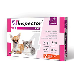 INSPECTOR MINI Spot-on for cats and puppies 0.5-2 kg