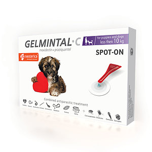 GELMINTAL C SPOT-ON for dogs under 10 kg