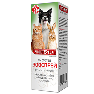 CHISTOTEL Spray for cats, dogs and decorative rabbits 100 ml
