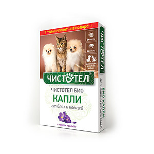 CHISTOTEL BIO with Lavender spot-on for cats and small dogs, 2 pipettes