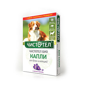 CHISTOTEL BIO with Lavender spot-on for medium and big dogs, 2 pipettes