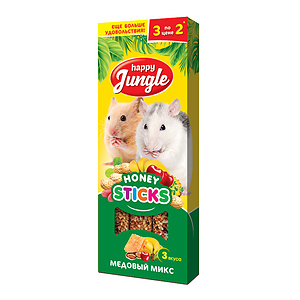 Sticks for small rodents, 3 flavors, 3 sticks.