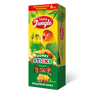 Sticks for birds, 3 flavors, 6 sticks