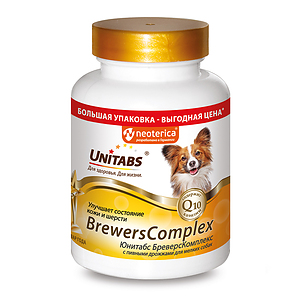 BrewersComplex w Q10 for small dogs, 200 tablets
