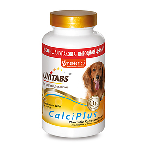 CalciPlus with Q10 for dogs, 200 tabs
