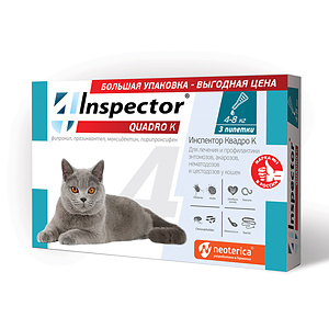 INSPECTOR QUADRO K Spot-on for cats from 4 to 8 kg